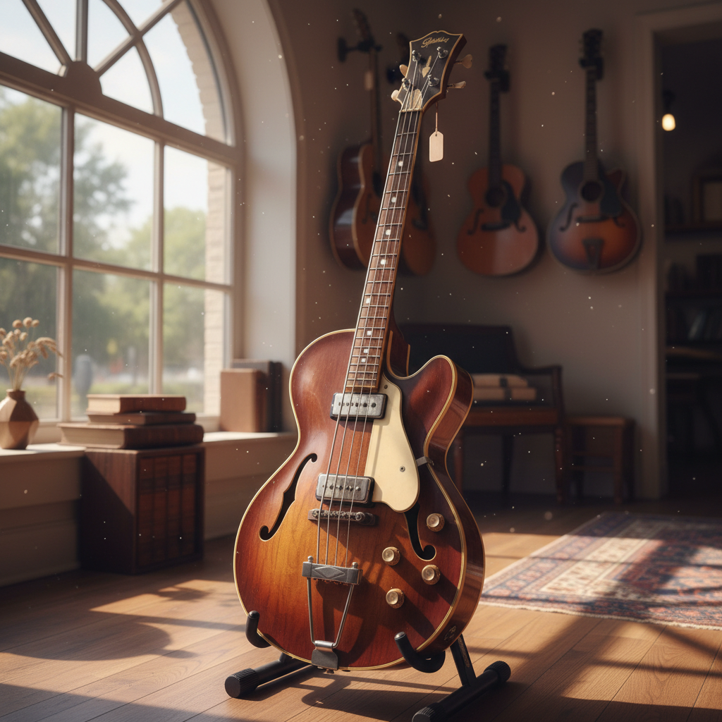 Vintage Hollow Body Bass