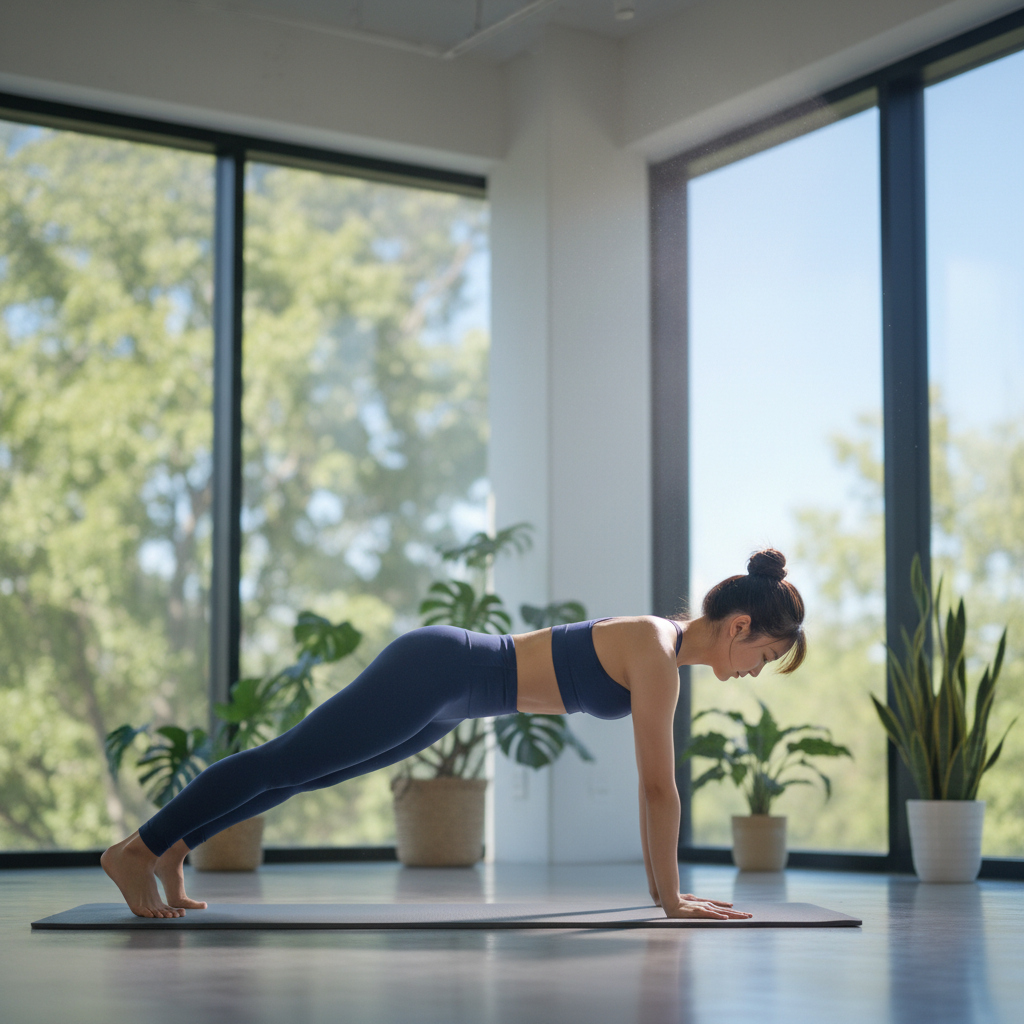 Japanese woman pilates