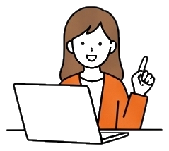 解決をアシストする女性のイラスト
