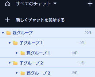チャットグループ整理 のスクリーンショット